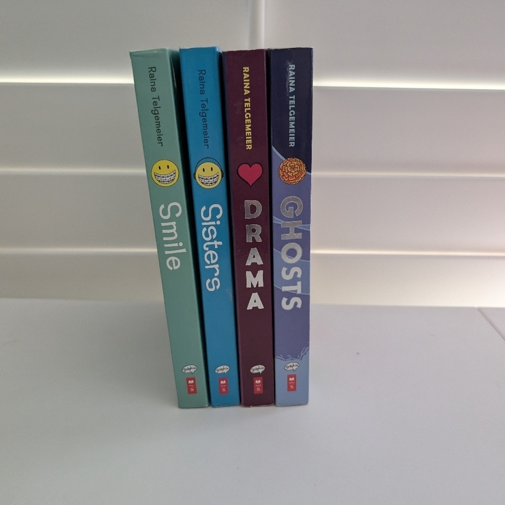 Set of Raina Telgemeier YA Graphic Novels